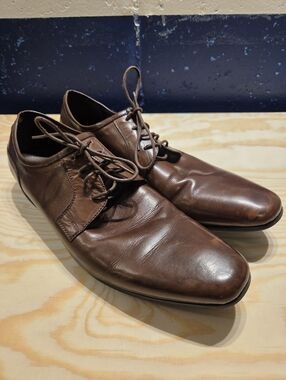 Steve Madden Dark Tan Desmond Dress Shoes (Size 11)